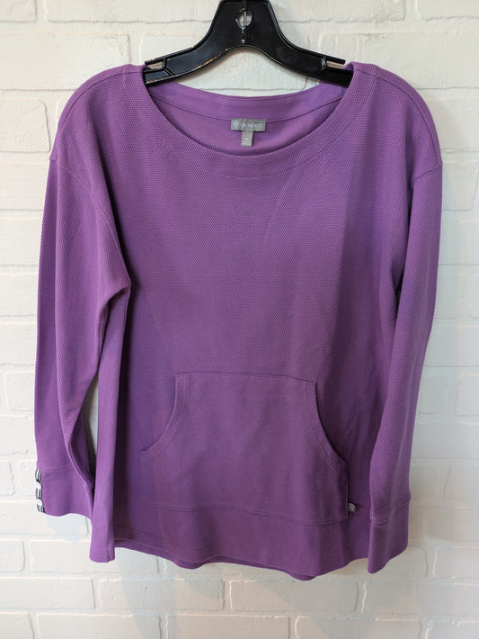 Athletic Top Long Sleeve Crewneck By Talbots In Purple, Size: M