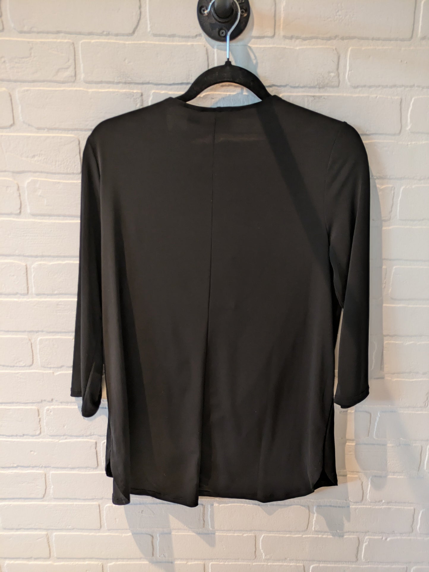 Top Long Sleeve By Chicos In Black, Size: M