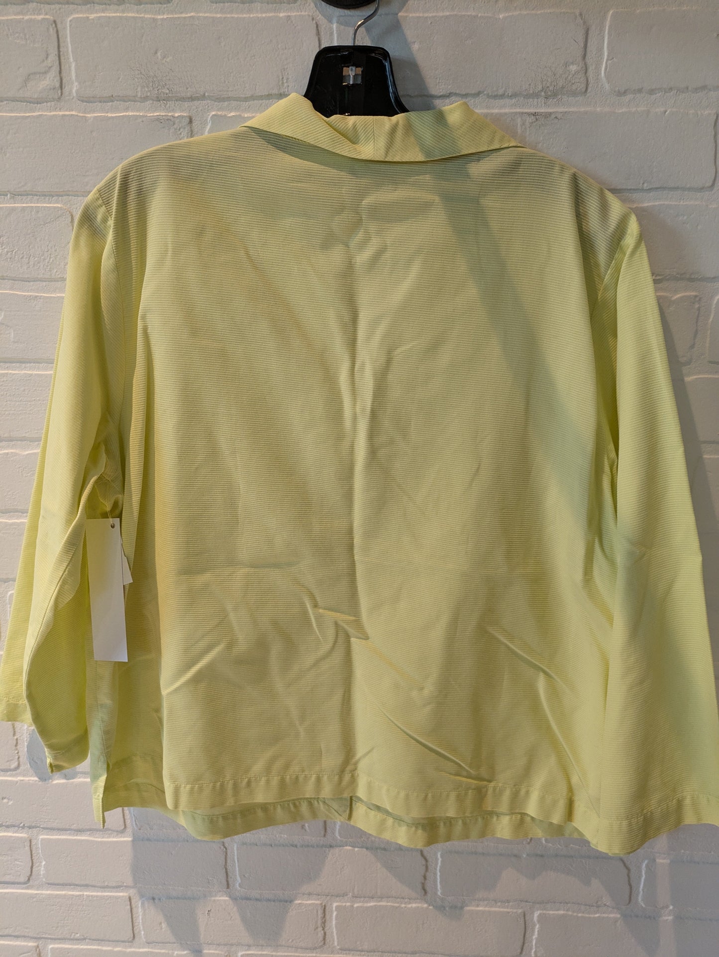 Top Long Sleeve By Eileen Fisher In Yellow, Size: L