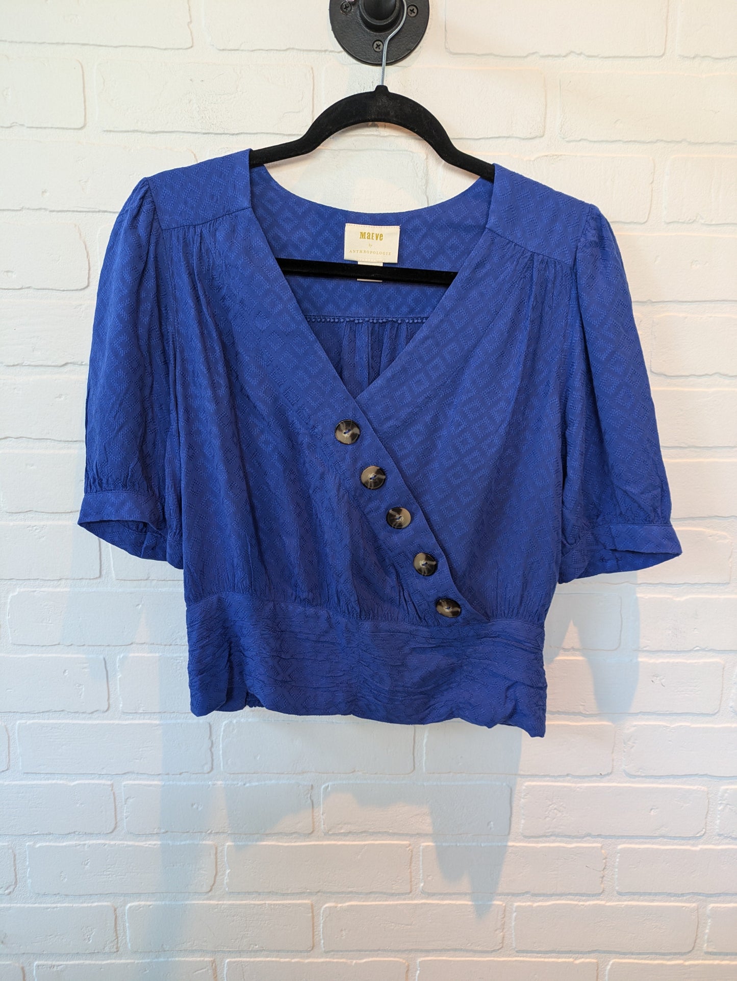 Blue Top Short Sleeve Maeve, Size S