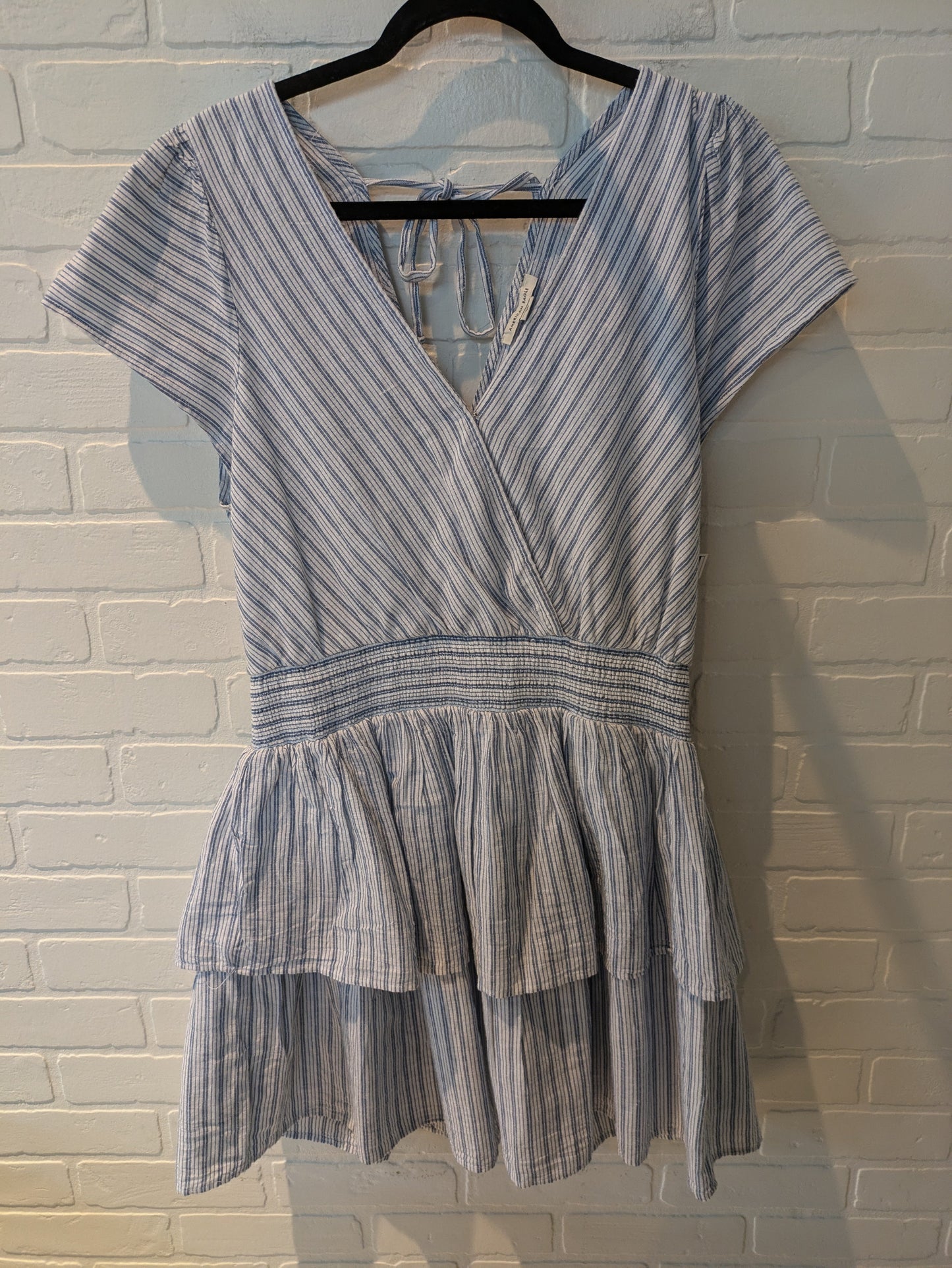 Dress Casual Short By American Eagle In Blue & White, Size: L