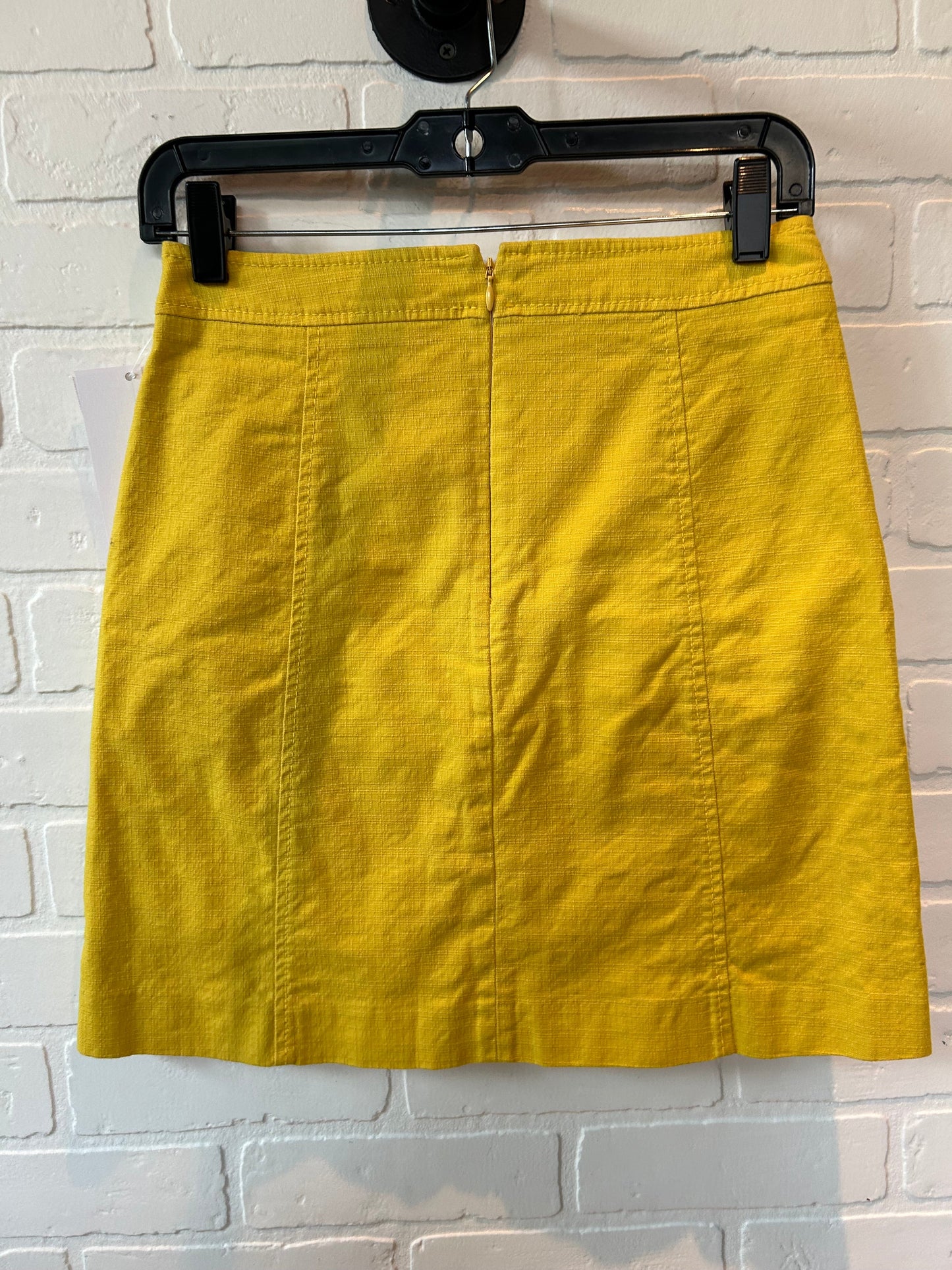 Skirt Mini & Short By Loft In Yellow, Size: 0