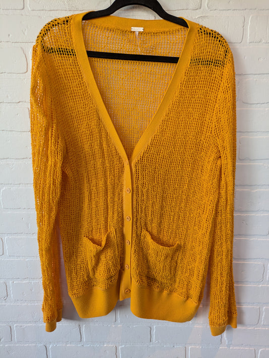 Cardigan By Free People In Yellow, Size: L