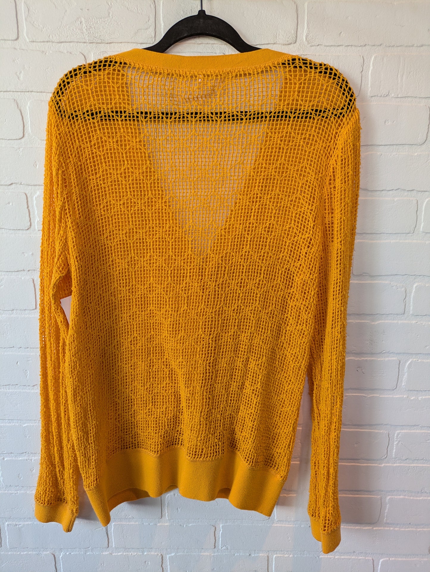 Cardigan By Free People In Yellow, Size: L