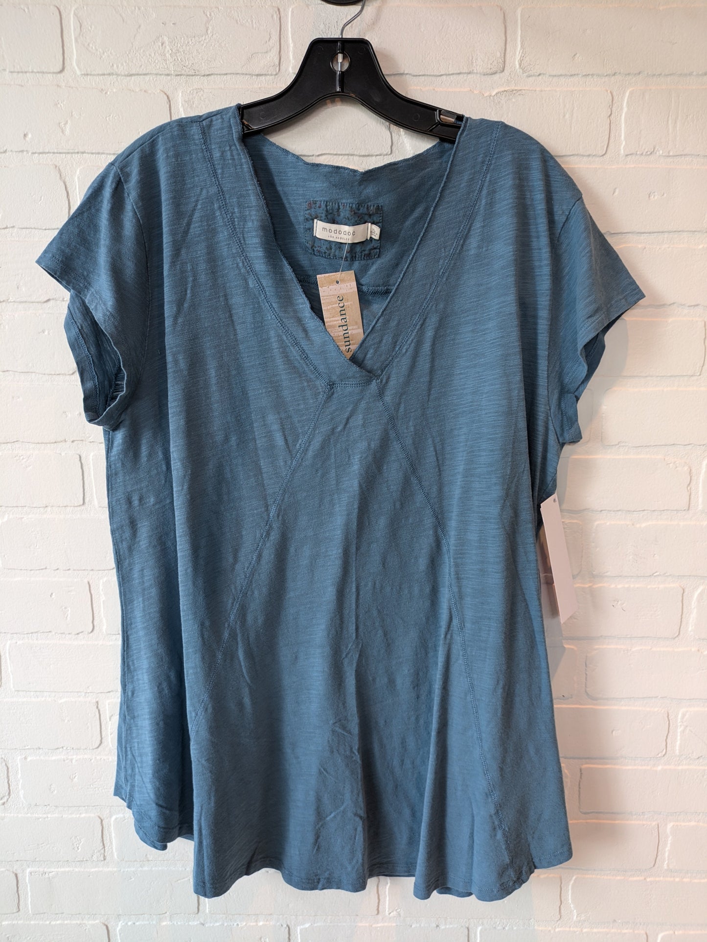 Top Short Sleeve By Cmb In Blue, Size: Xl