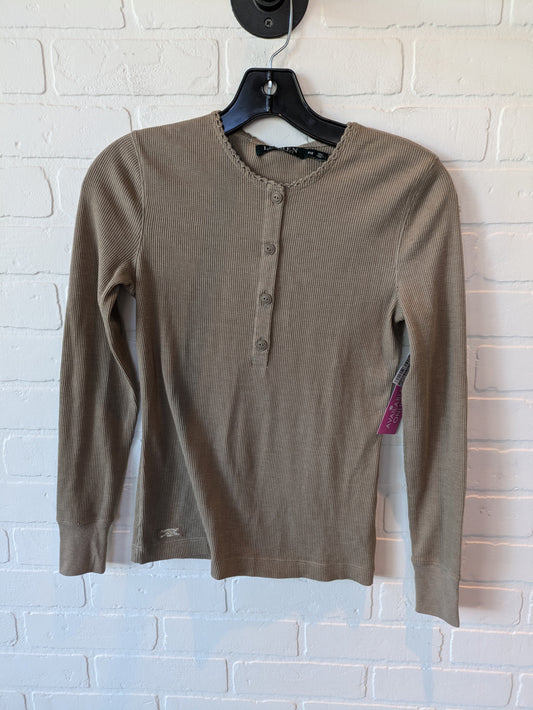 Top Long Sleeve Basic By Lauren By Ralph Lauren In Brown, Size: Xs