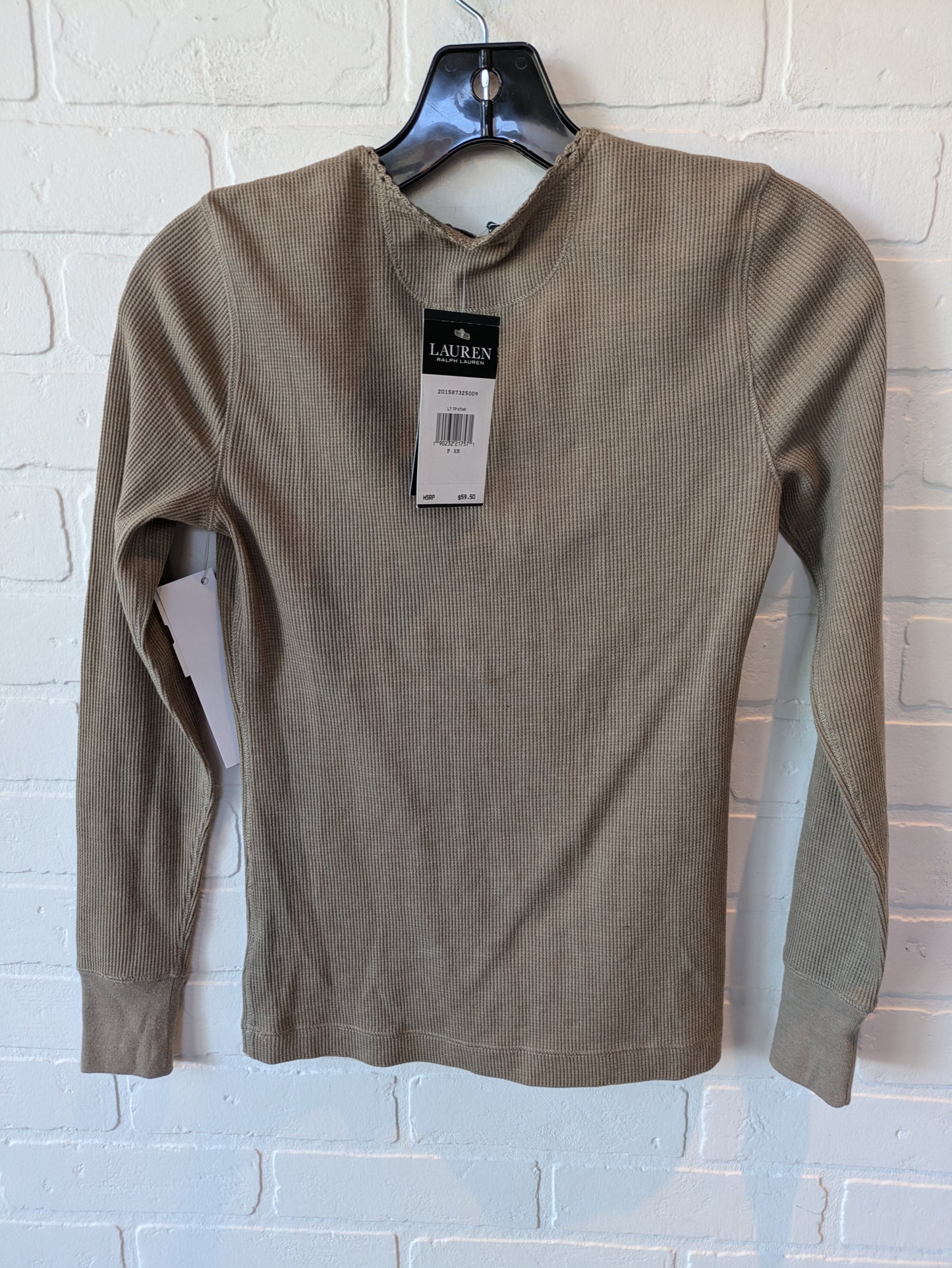 Top Long Sleeve Basic By Lauren By Ralph Lauren In Brown, Size: Xs