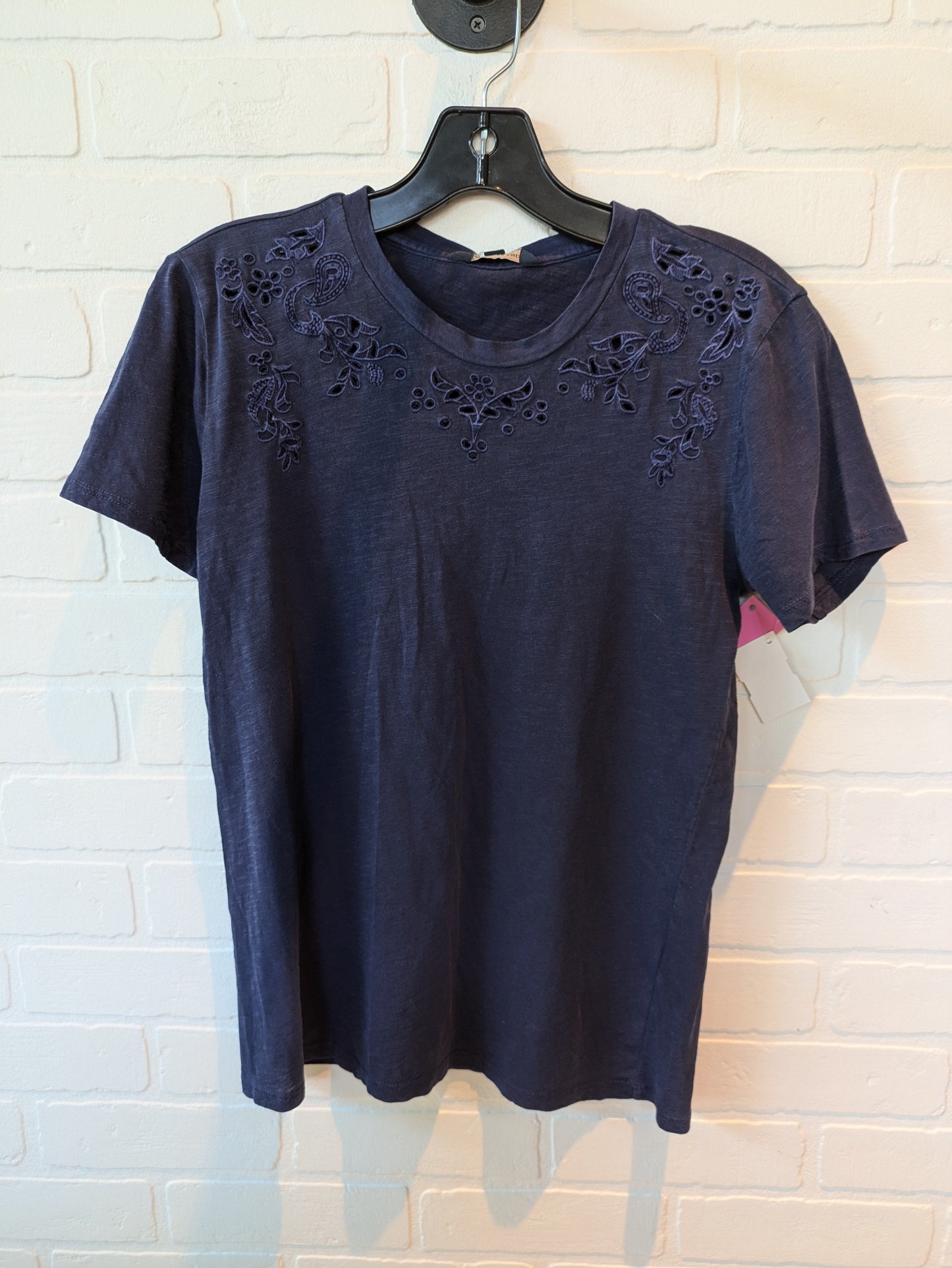 Top Short Sleeve By Lucky Brand In Blue, Size: S