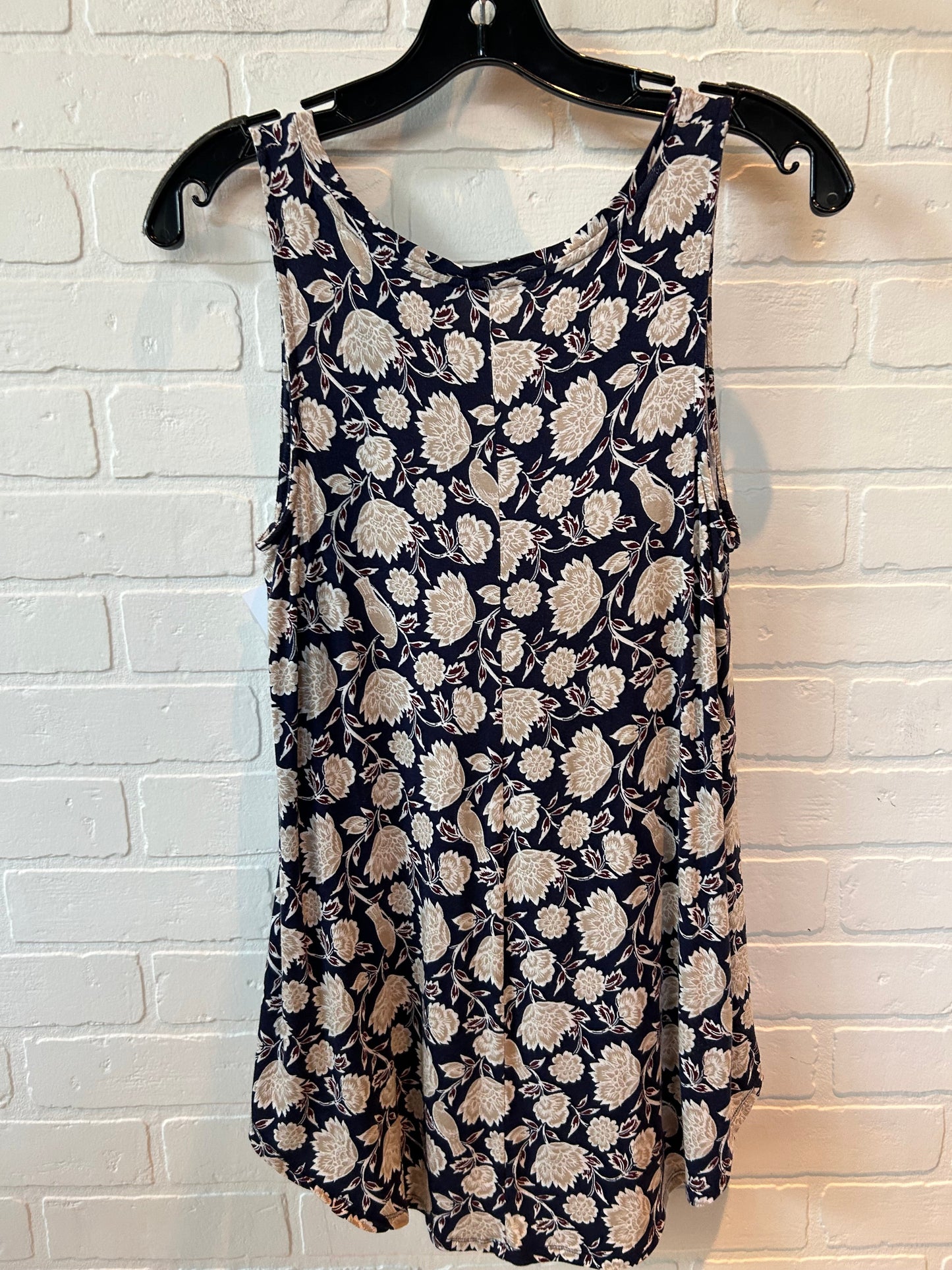 Top Sleeveless By Old Navy In Blue & Tan, Size: S