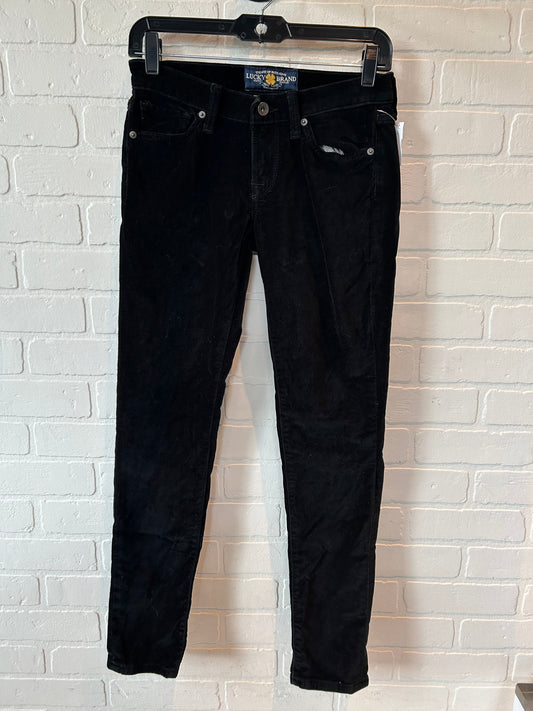 Pants Corduroy By Lucky Brand In Black, Size: 2