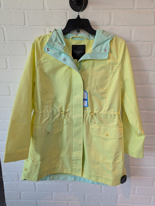 Coat Raincoat By Talbots In Yellow, Size: M