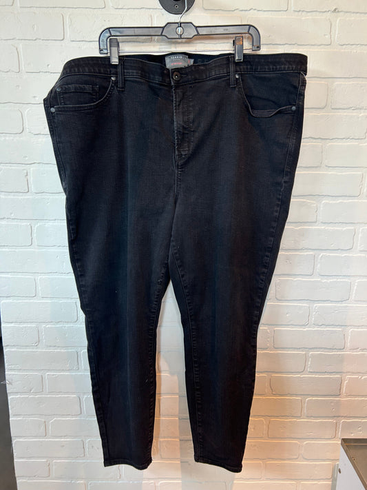 Jeans Skinny By Torrid In Black Denim, Size: 26