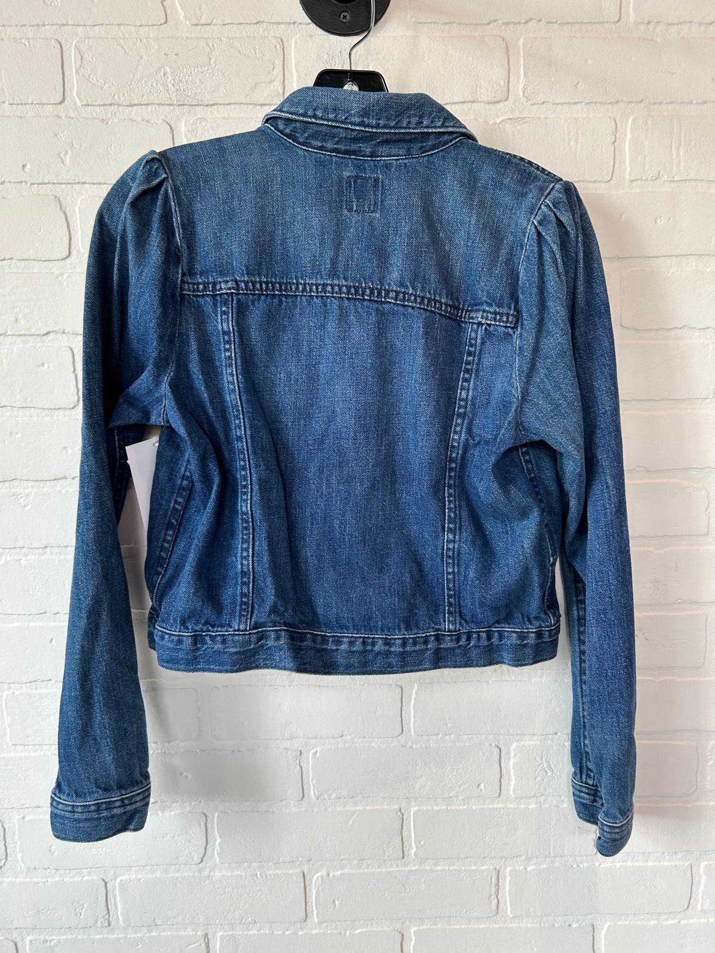 Jacket Denim By Gap In Blue Denim, Size: S