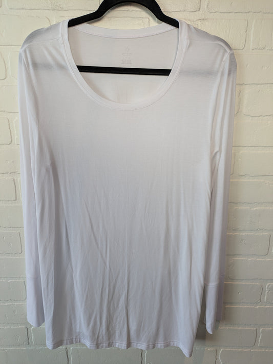 Top Long Sleeve By Aerie In White, Size: L