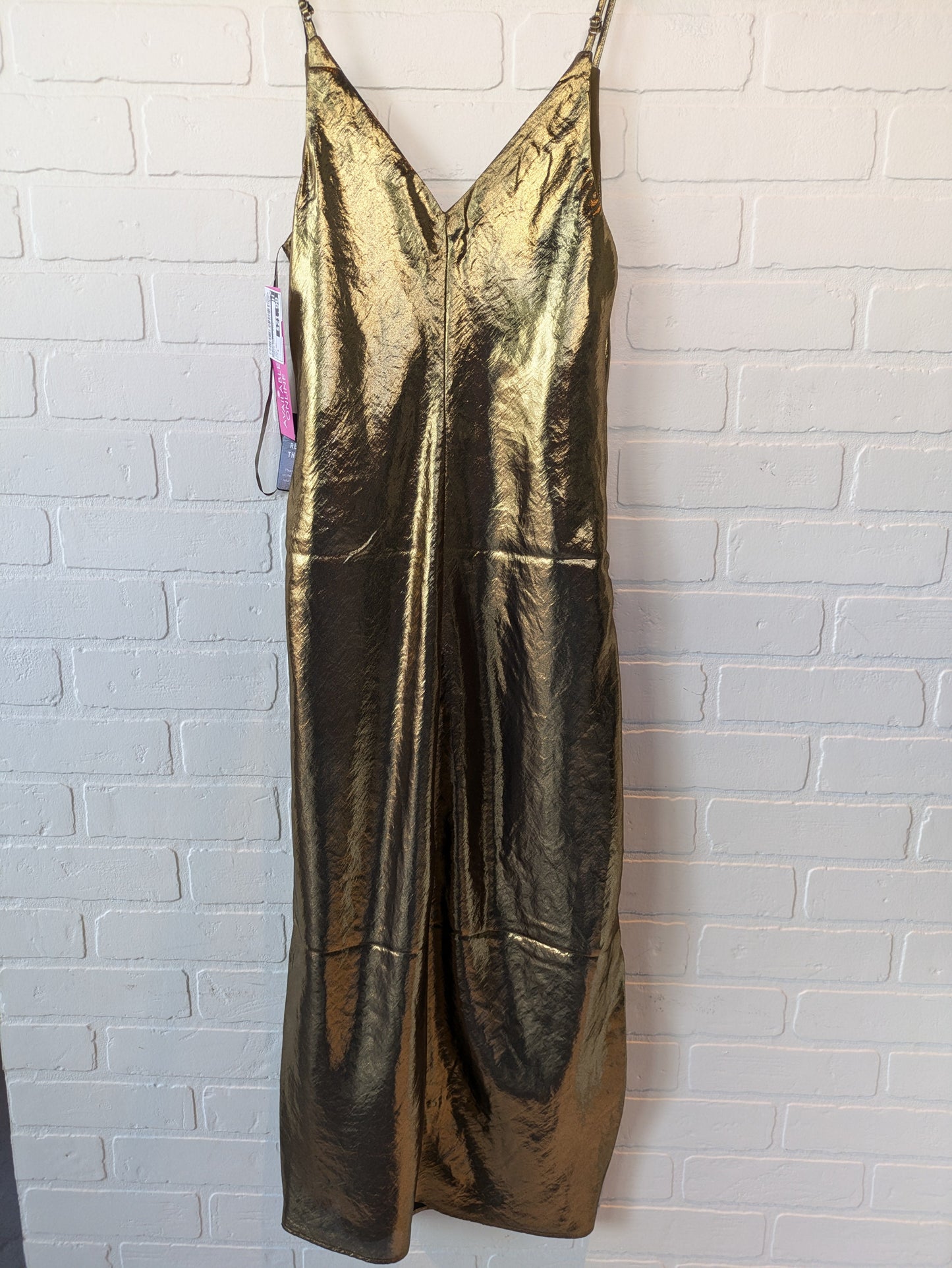 Dress Party Midi By Express In Gold, Size: S