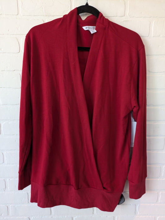 Athletic Sweatshirt Crewneck By Athleta In Red, Size: M