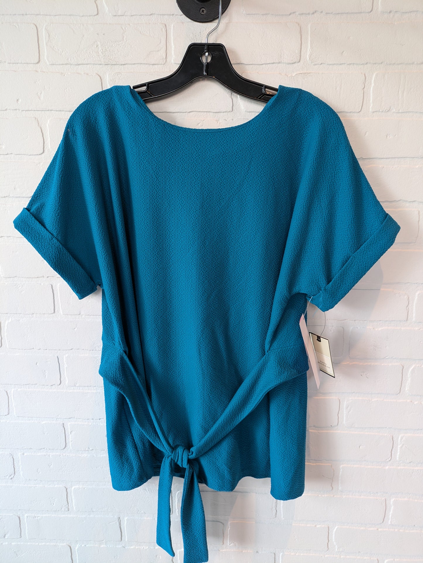 Top Short Sleeve By Dana Buchman In Blue, Size: L