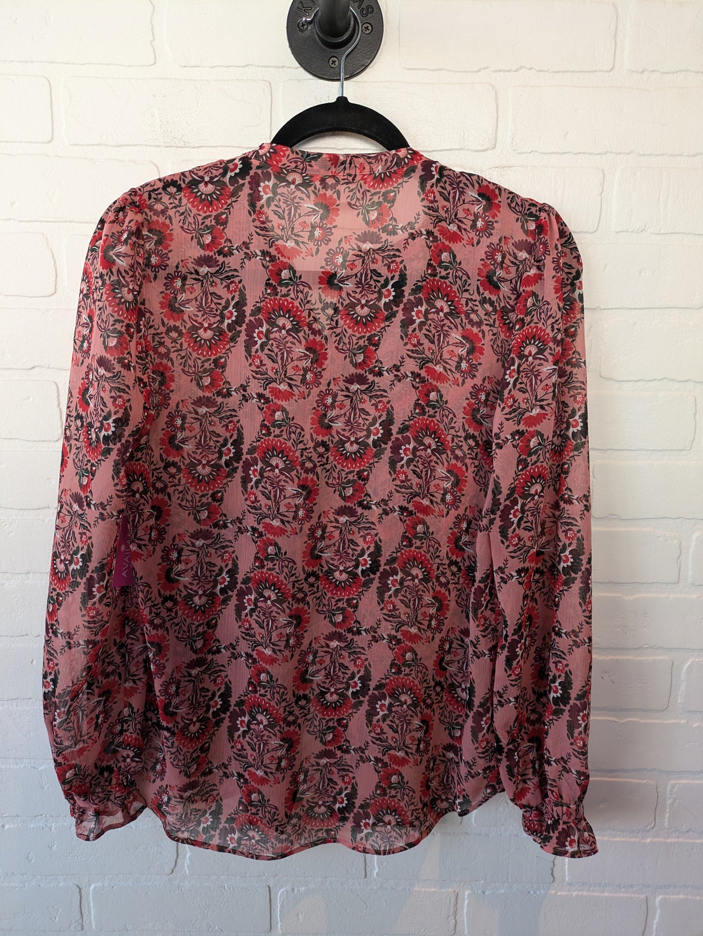 Top Long Sleeve By Boden In Pink & Red, Size: Xs