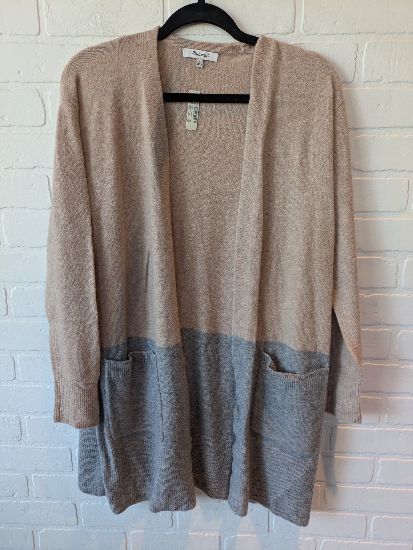 Sweater Cardigan By Madewell In Pink & Silver, Size: S