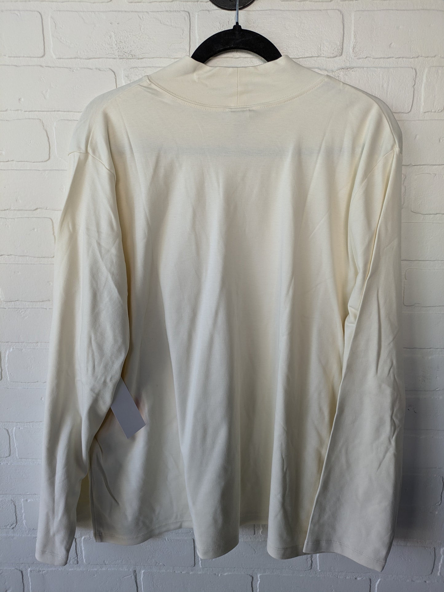 Top Long Sleeve Basic By L.l. Bean In Cream, Size: 3x