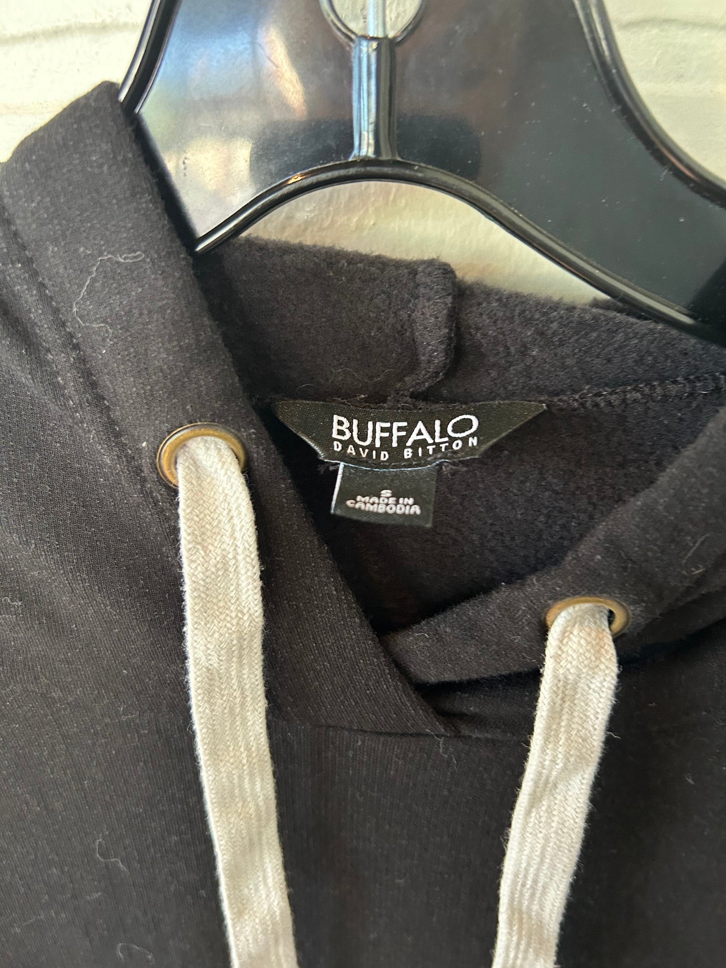 Sweatshirt Hoodie By Buffalo David Bitton In Black, Size: S