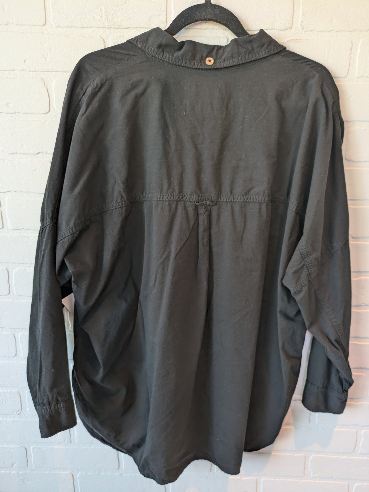 Top Long Sleeve By American Eagle In Black, Size: Xs