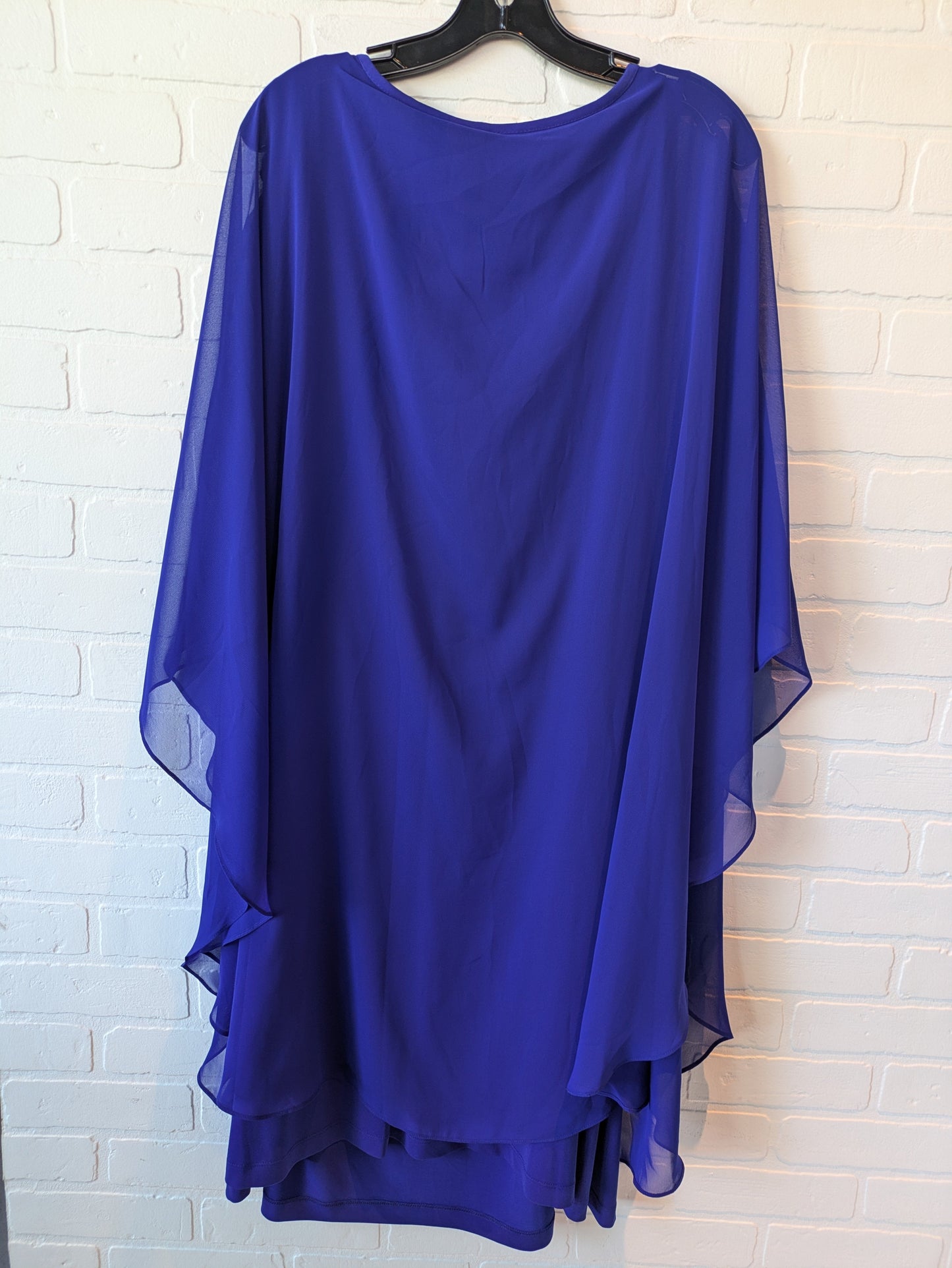 Dress Party Short By Connected Apparel In Blue, Size: 2x