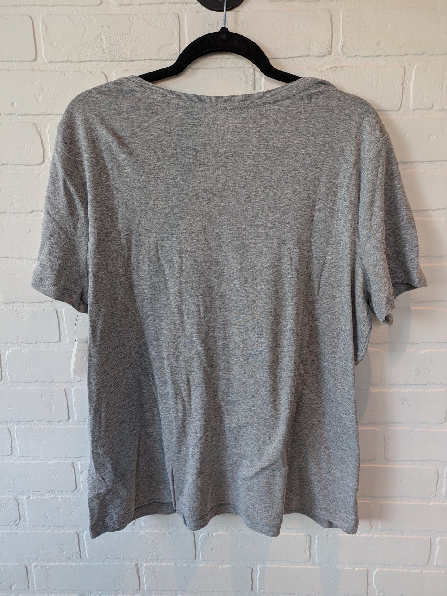 Top Short Sleeve Basic By Talbots In Grey, Size: 2x