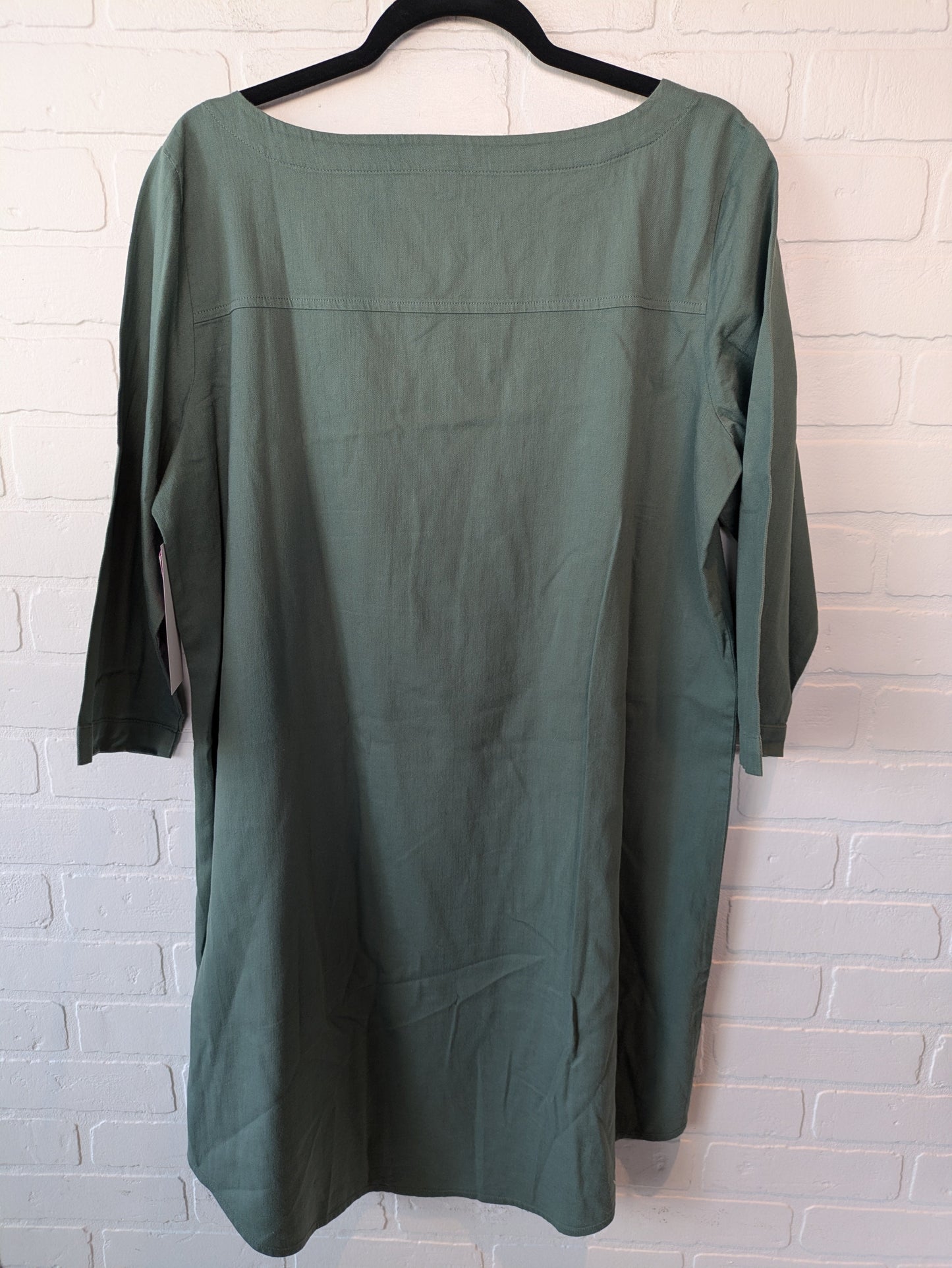 Dress Casual Short By Eileen Fisher In Green, Size: L