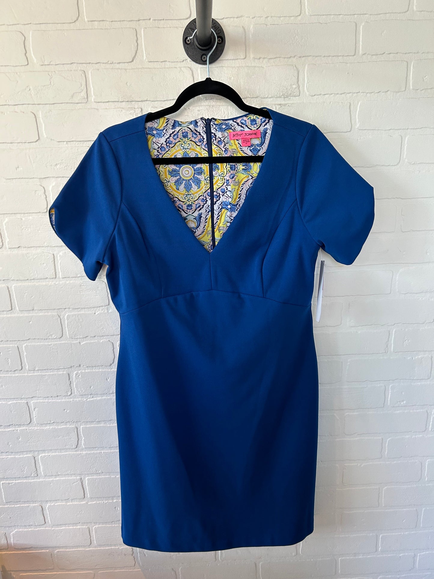 Dress Work By Betsey Johnson In Blue, Size: L