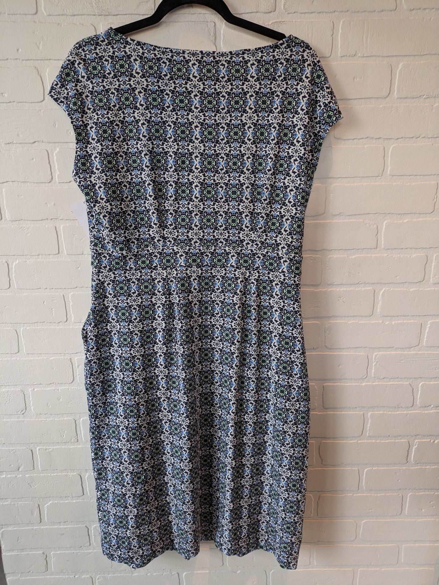 Dress Casual Midi By Boden In Blue & Green, Size: L