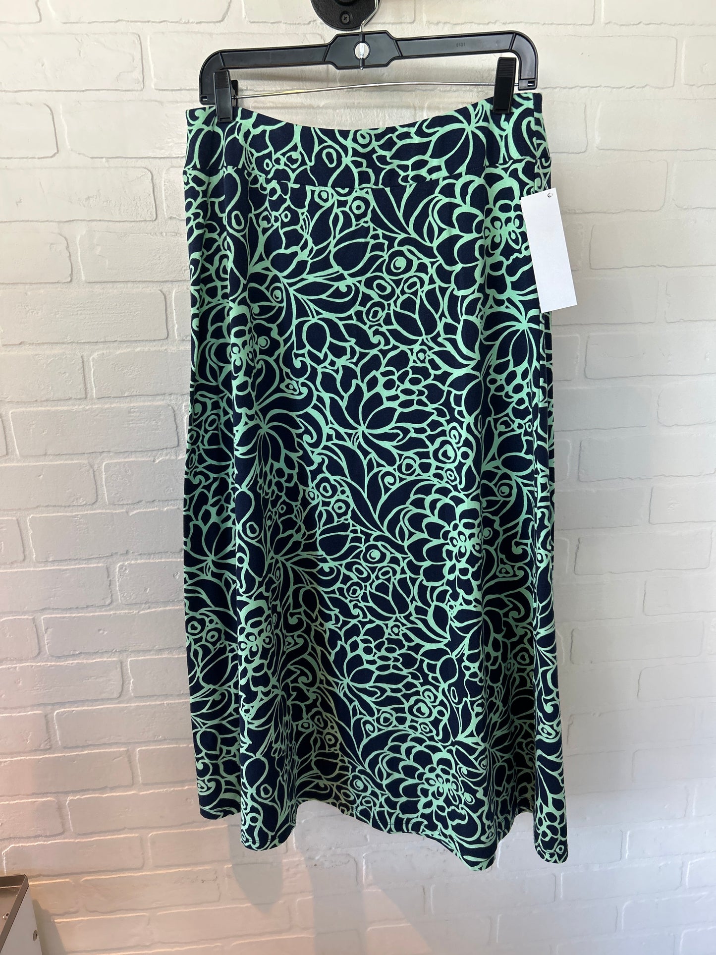 Skirt Maxi By Talbots In Blue & Green, Size: 8petite