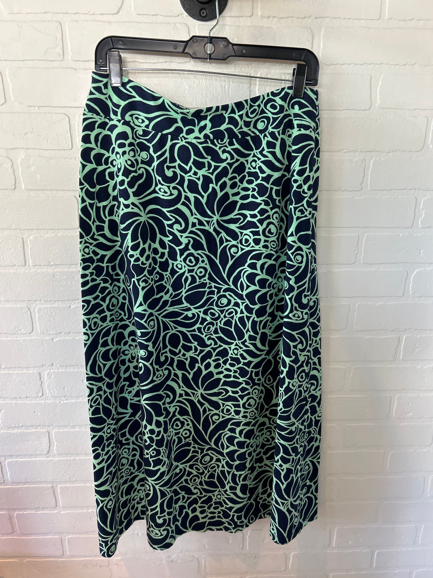 Skirt Maxi By Talbots In Blue & Green, Size: 8petite