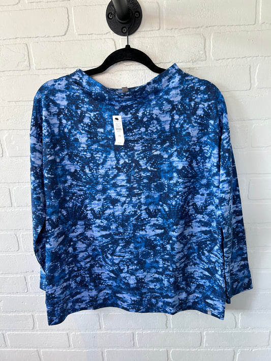 Athletic Top Long Sleeve Crewneck By Talbots In Blue, Size: M