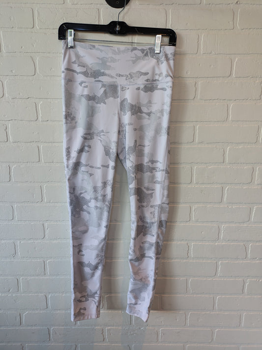 Athletic Leggings By Mono B In Grey & White, Size: 8