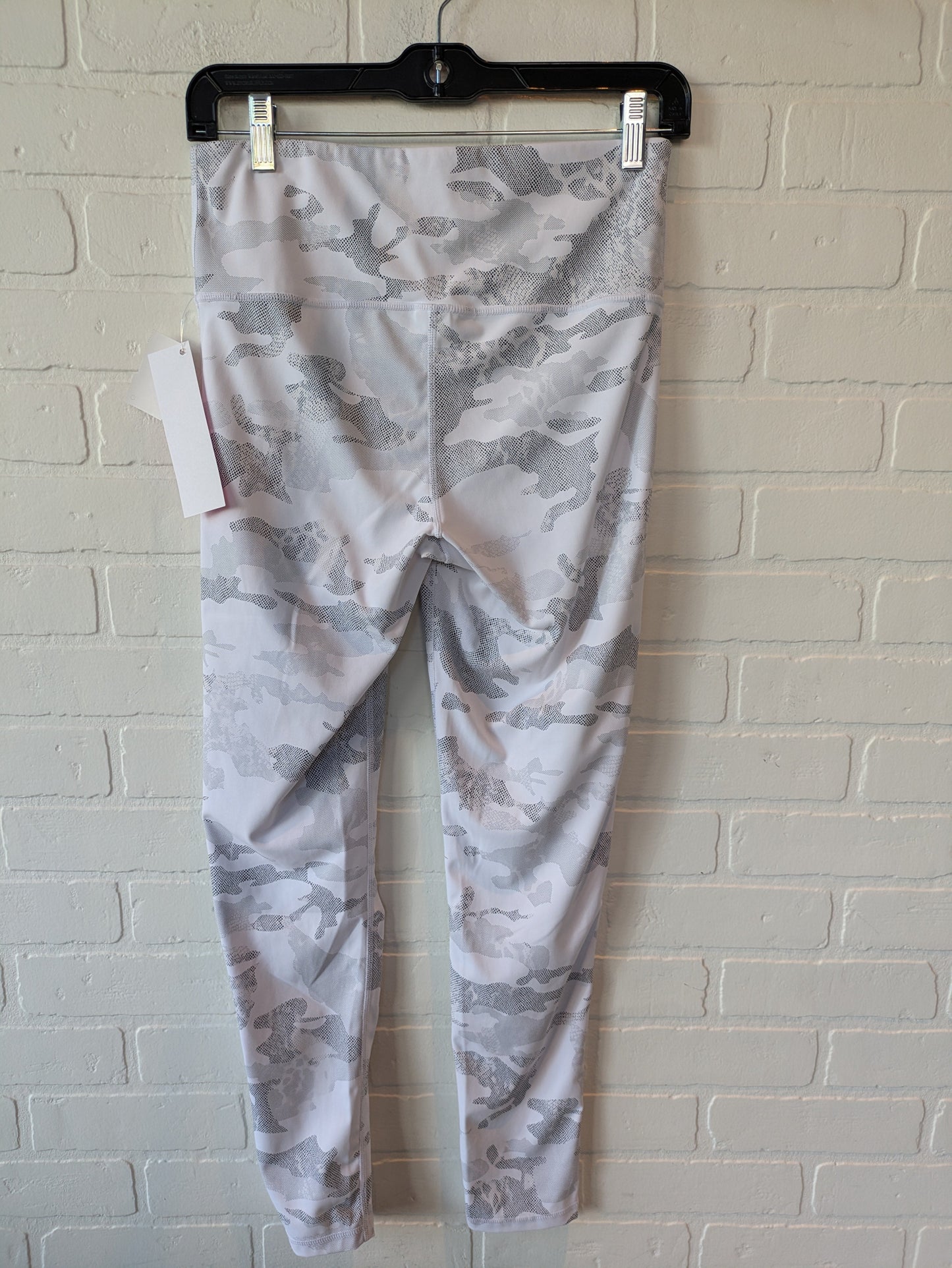 Athletic Leggings By Mono B In Grey & White, Size: 8