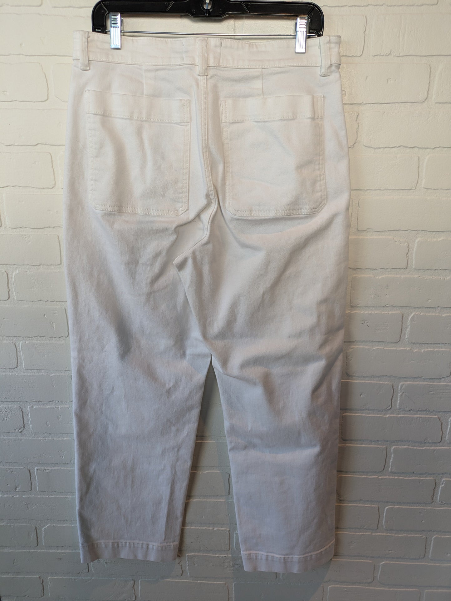 Jeans Straight By Everlane In White Denim, Size: 12