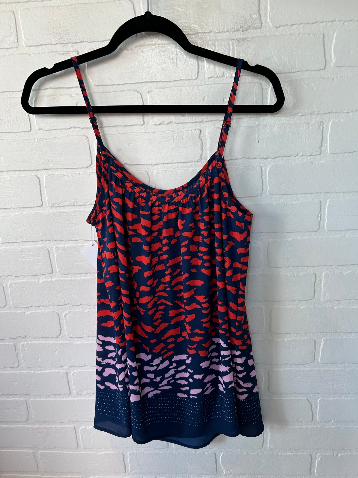 Top Sleeveless By Cabi In Blue & Red, Size: M