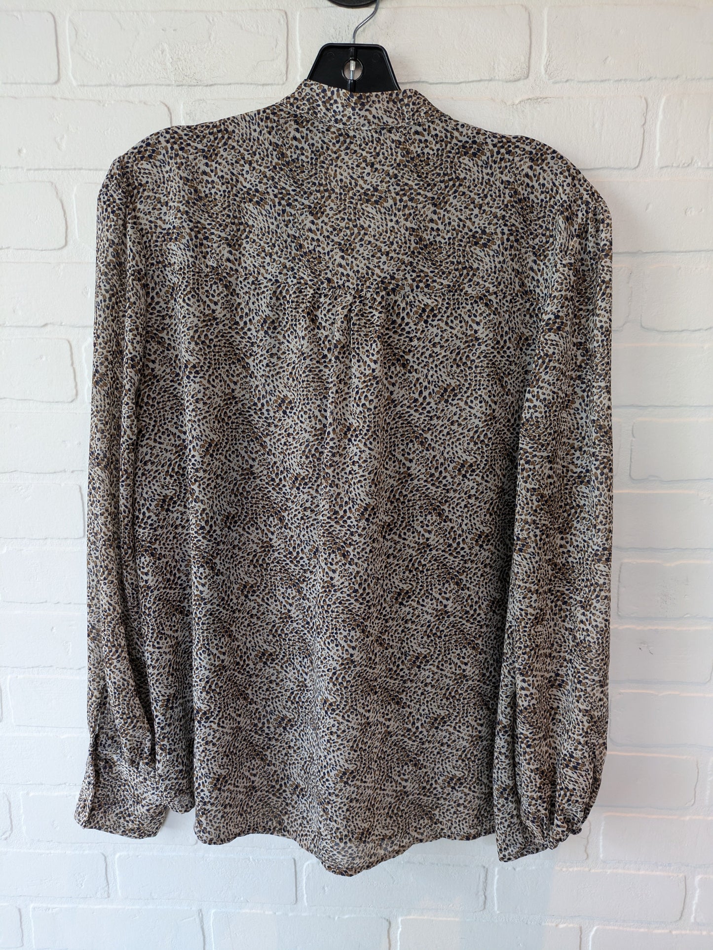 Top Long Sleeve By Dr2 In Brown, Size: L