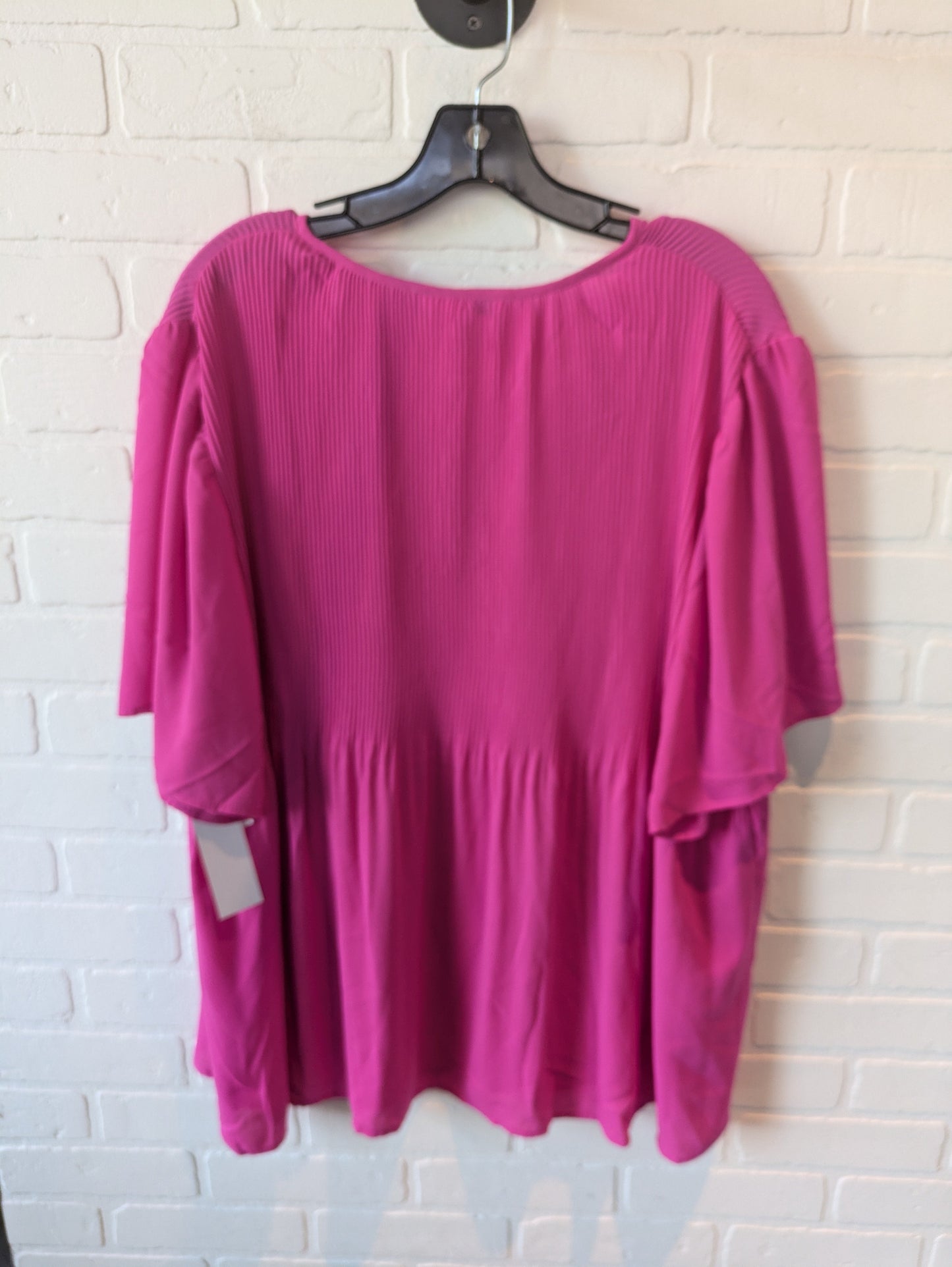 Top Short Sleeve By Dr2 In Pink, Size: 2x