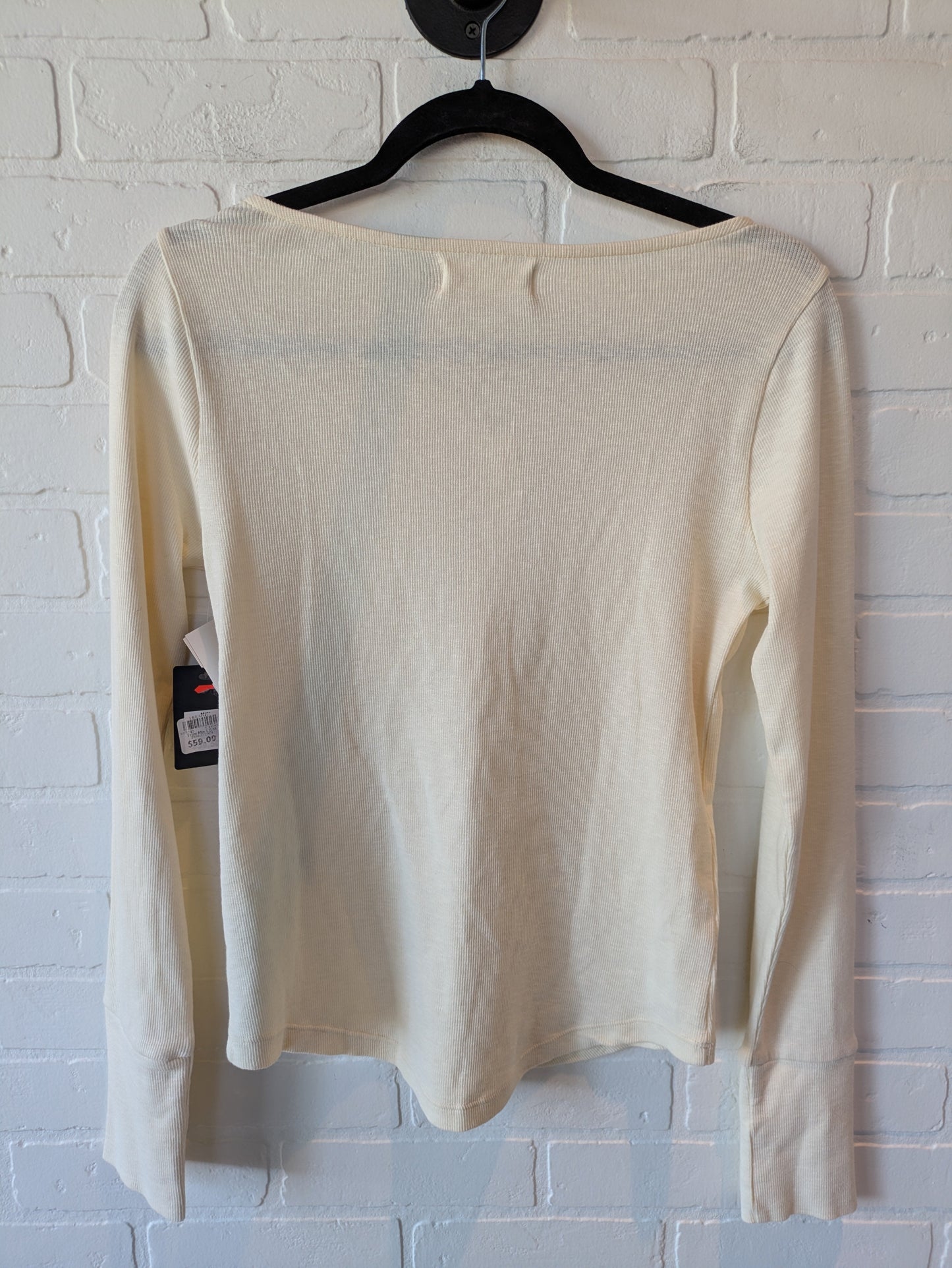 Top Long Sleeve By Lucky Brand In Cream, Size: M