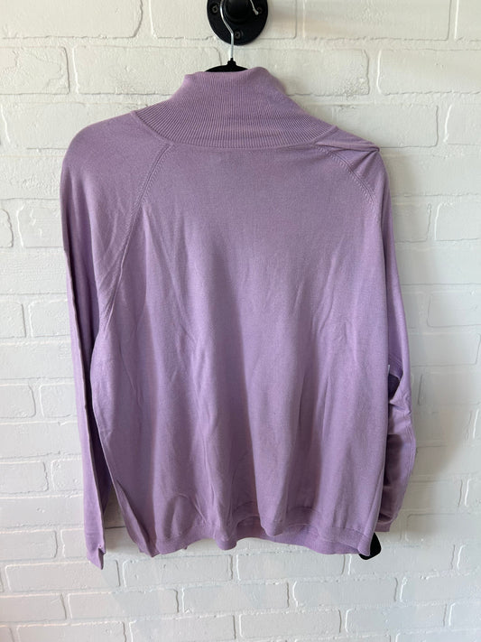 Sweater By Talbots In Purple, Size: 3x