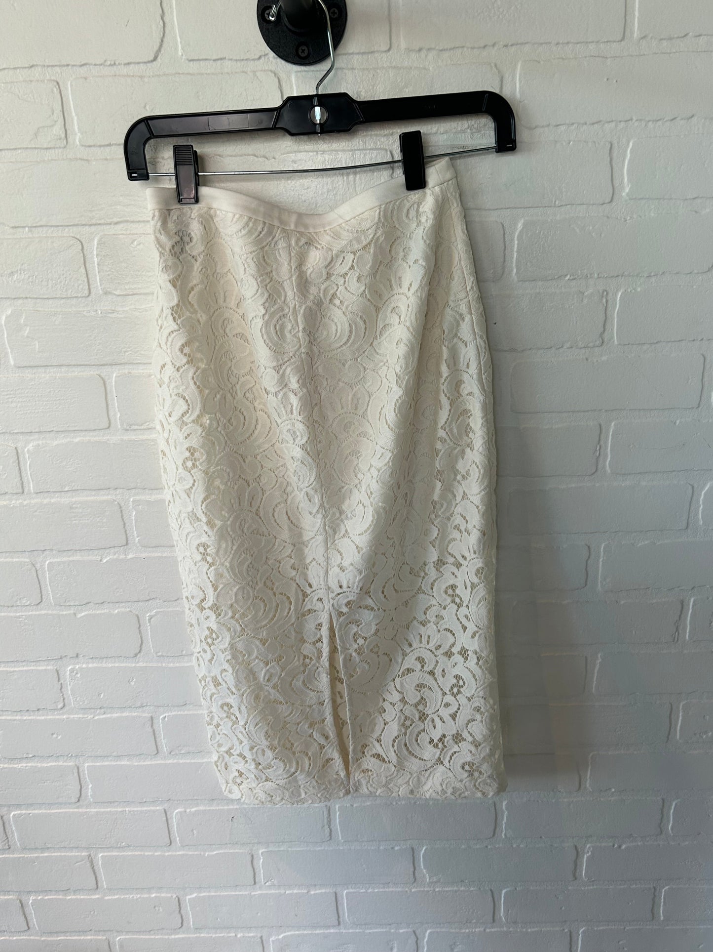 Skirt Midi By Express In White, Size: 0