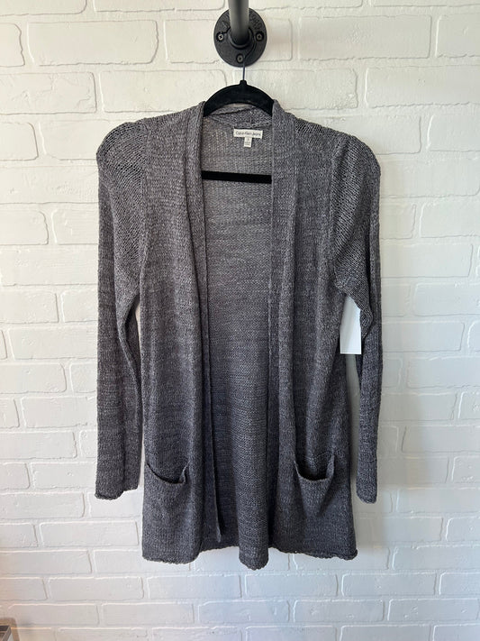 Cardigan By Calvin Klein In Grey, Size: S