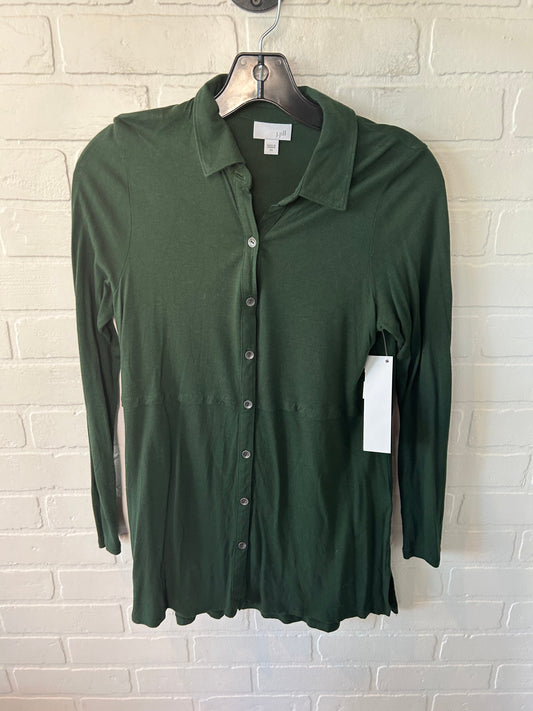 Top Long Sleeve By J. Jill In Green, Size: Xs