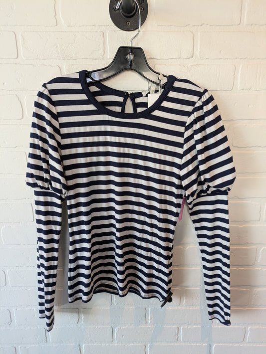 Top Long Sleeve By Joie In Blue & White, Size: Xxs