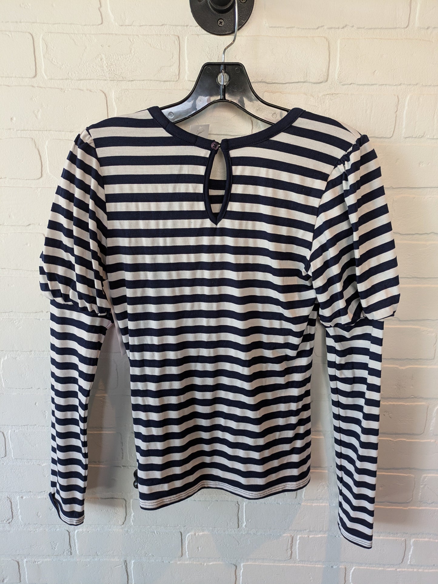 Top Long Sleeve By Joie In Blue & White, Size: Xxs