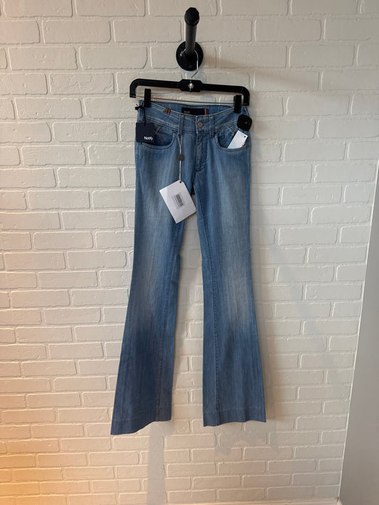 Jeans Flared By Cmc In Blue Denim, Size: 0