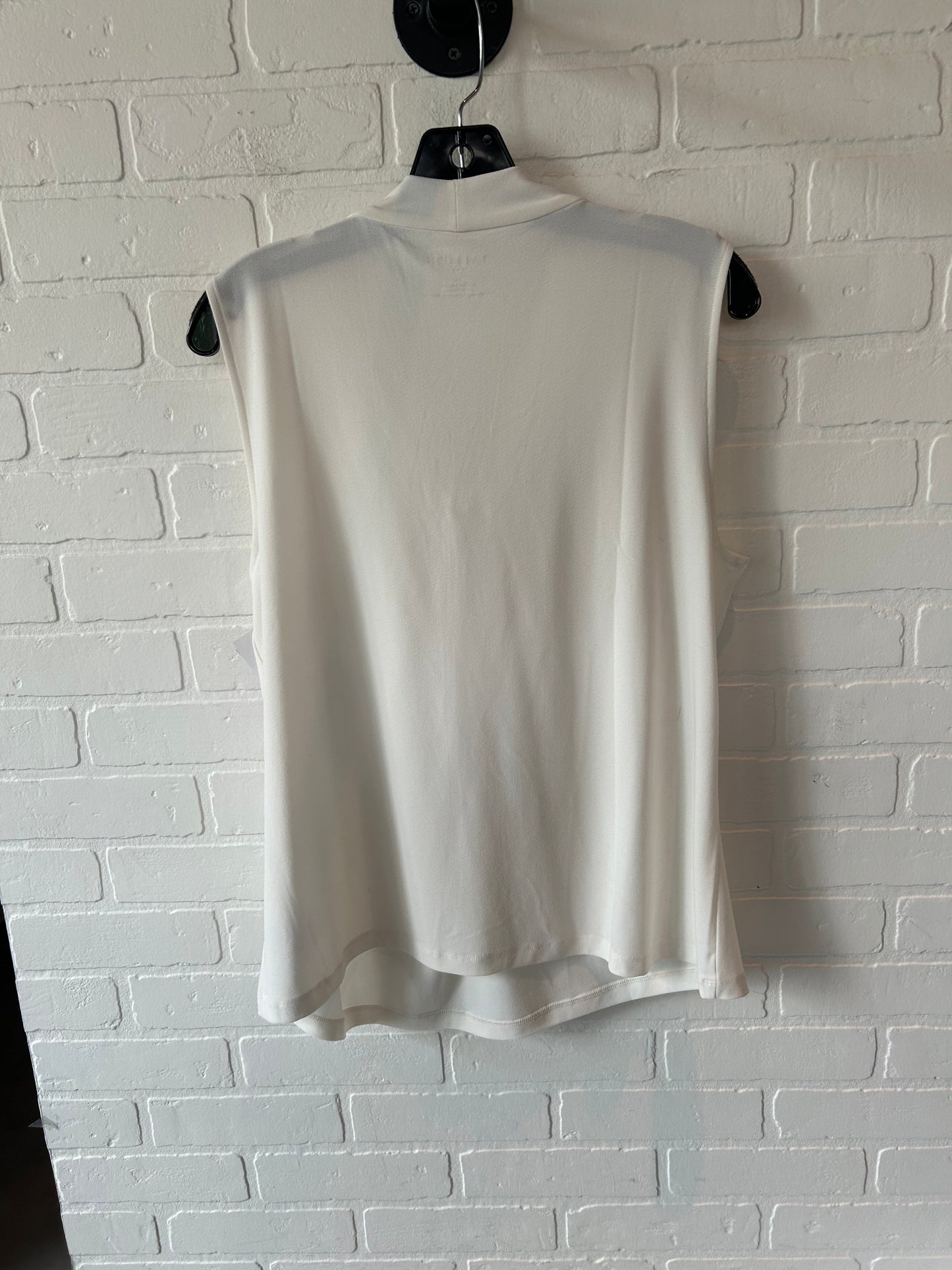 Top Sleeveless By Talbots In White, Size: Xl