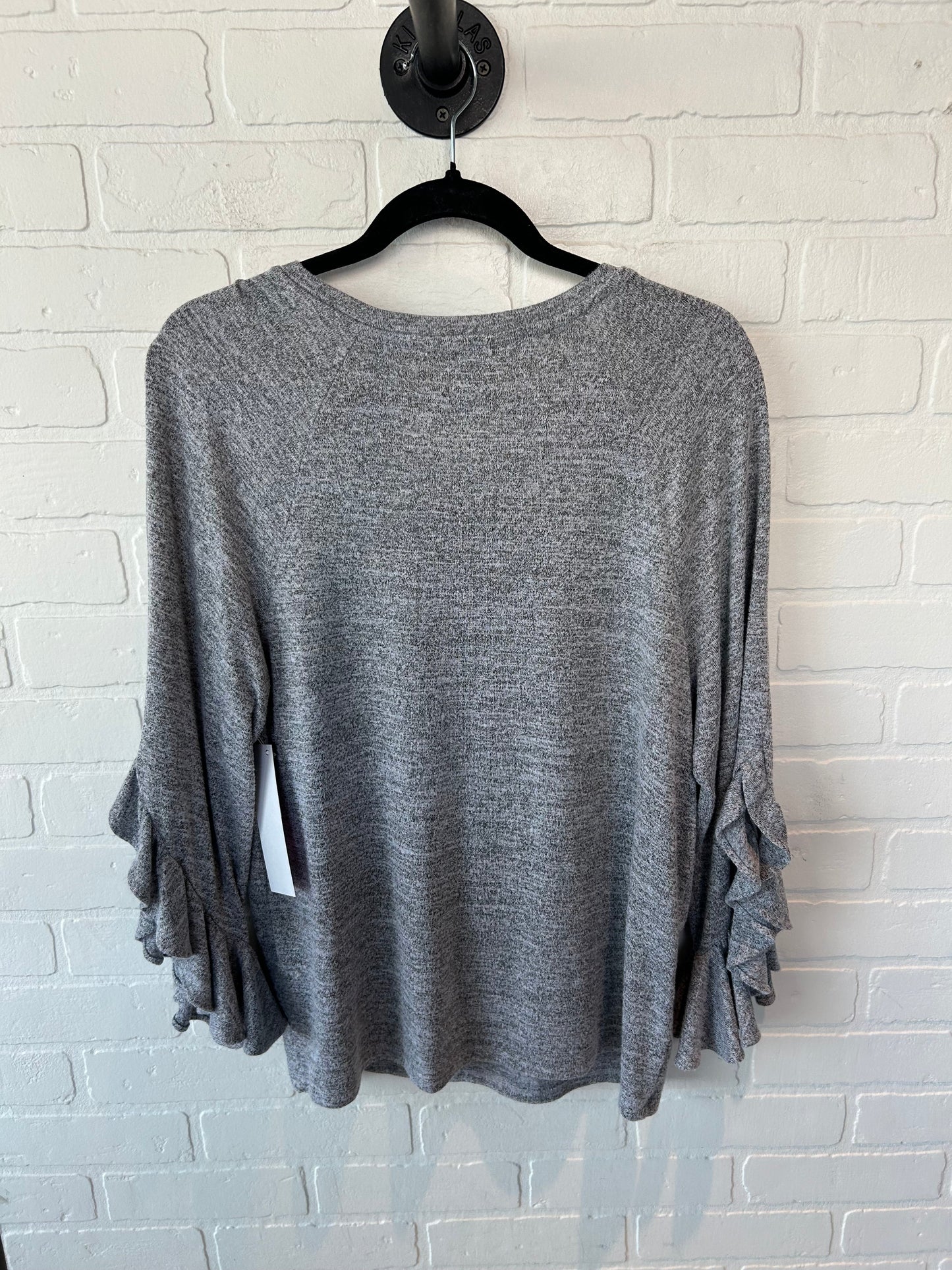 Top Long Sleeve By Banana Republic In Grey, Size: M